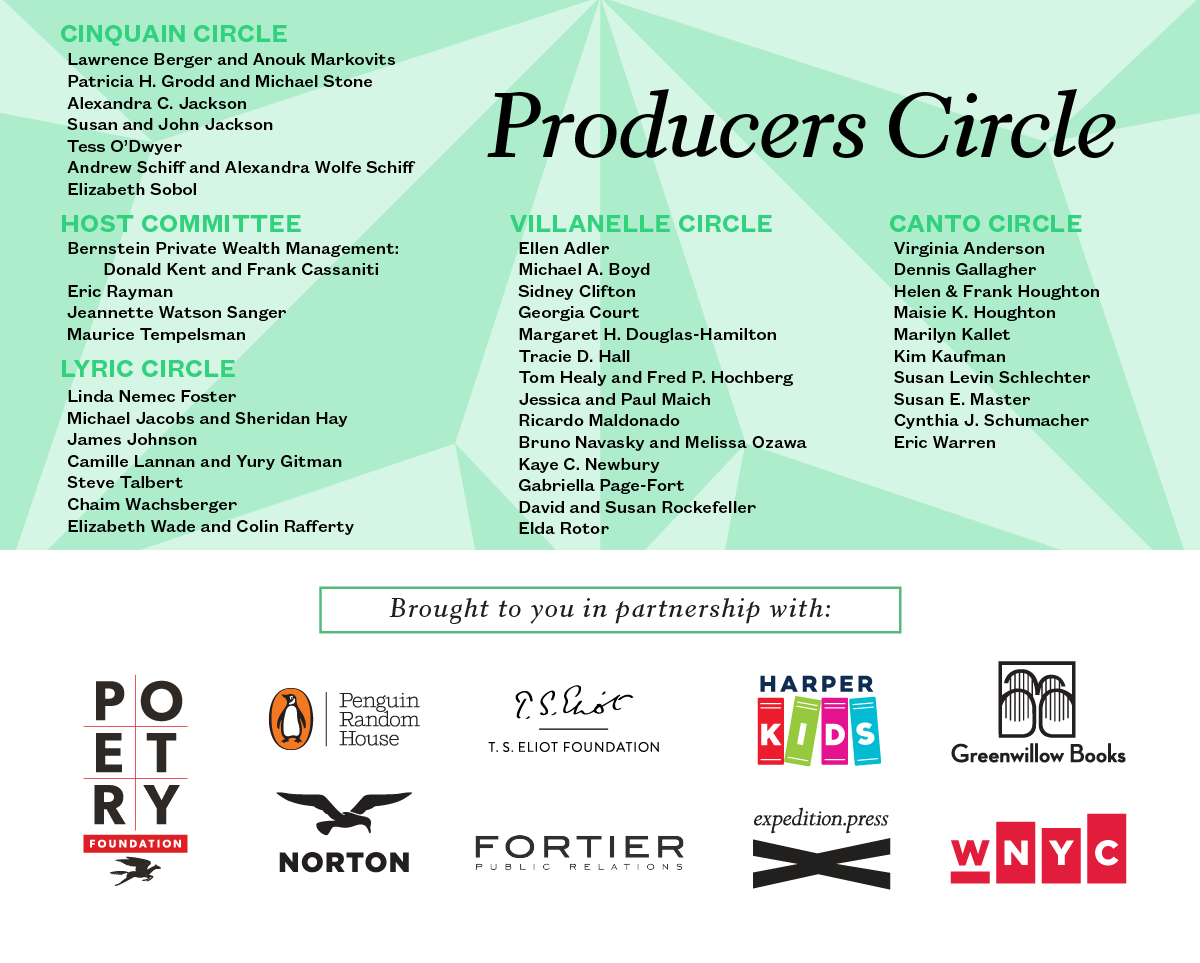 A list of Producers Circle supporters and sponsors